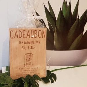 Cadeaubon 25 euro