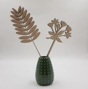 Houten bloemen
