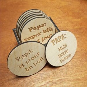 Houten onderzetters