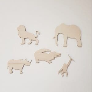 muurdecoratie wilde dieren