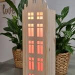 Houten wijnkist tafellamp - Afbeelding 4