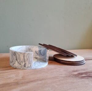 onderzetters met bakje