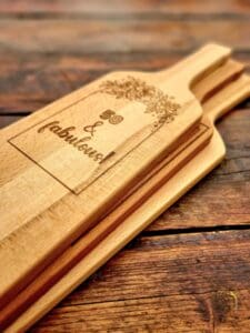 borrelplank wijnfles