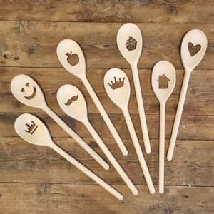 houten lepel met figuur