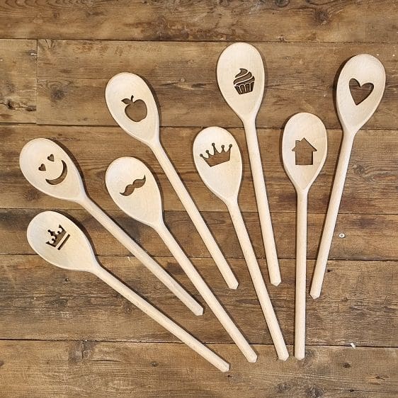 houten lepel met figuur