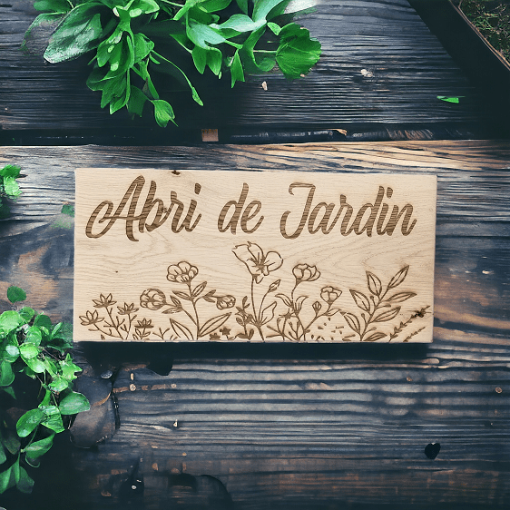 Eiken naambord voor binnen en buiten 40 cm