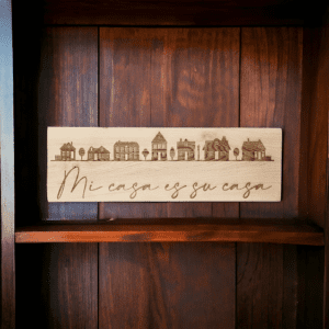 eiken naambord 60×20 Eiken naambord voor binnen en buiten 60 cm